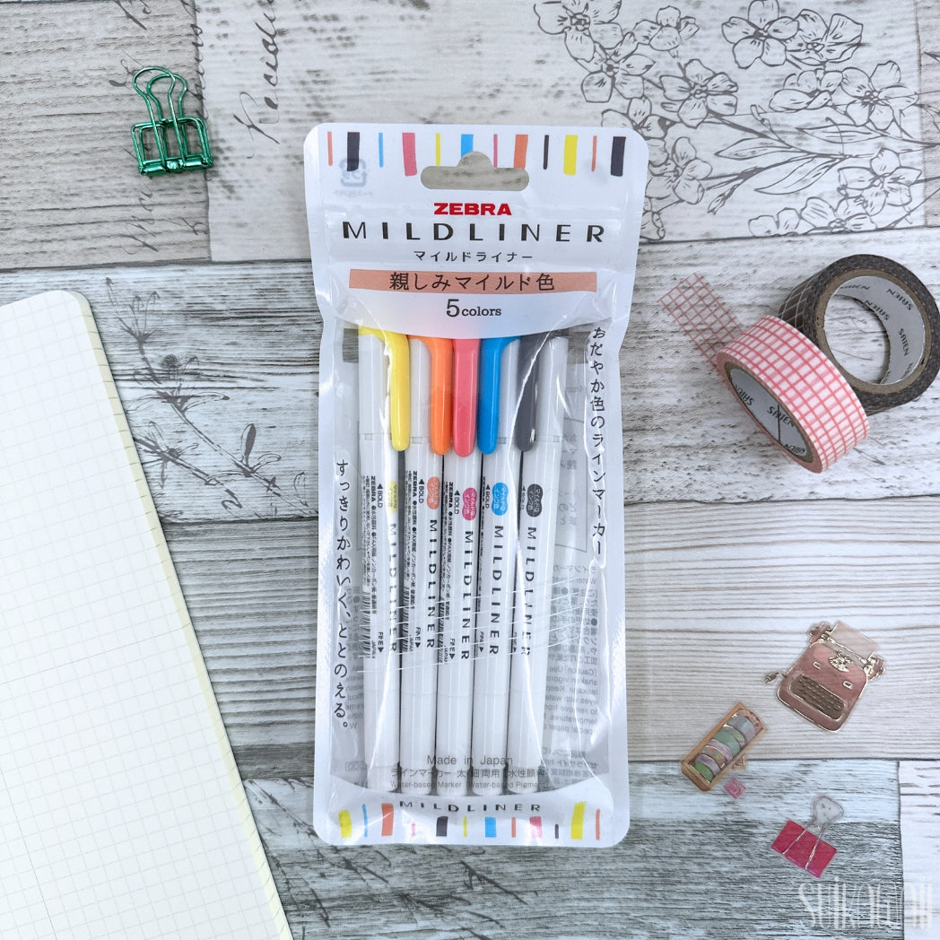 ZEBRA | Set 5 Subrayadores Mildliner De Doble Punta Friendly ZEBRA | Set 5 Subrayadores Mildliner De Doble Punta Friendly