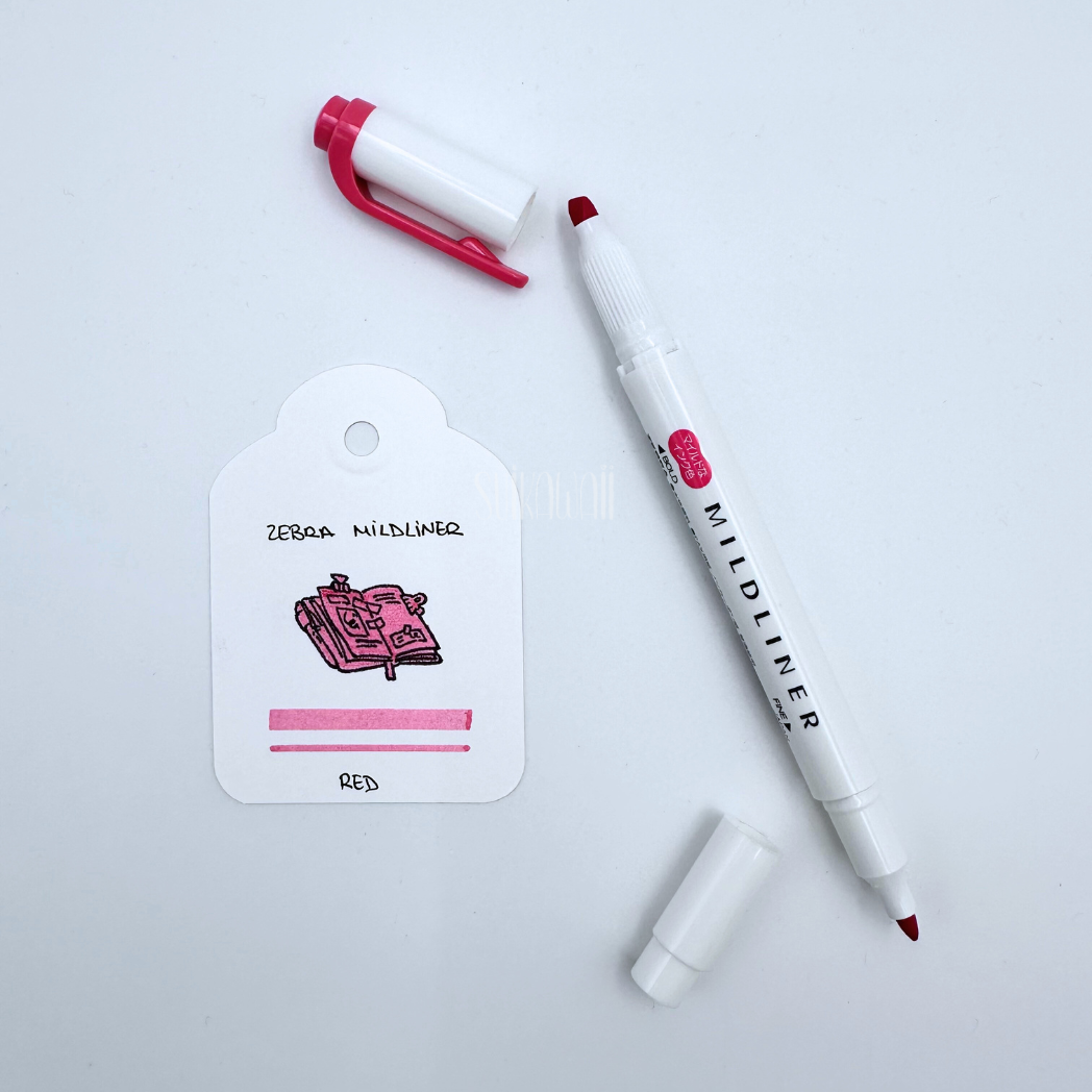 ZEBRA | Subrayador Mildliner De Doble Punta - Red – Suikawaii