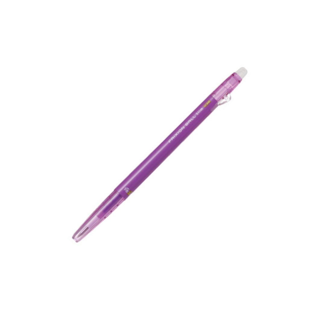 Pilot Japan Frixion Slim - Bolígrafo borrable de 0.015 in, cuerpo  transparente, 8 colores LFBS-144UF-NC8C, borrador Frixion blanco ELF02-1